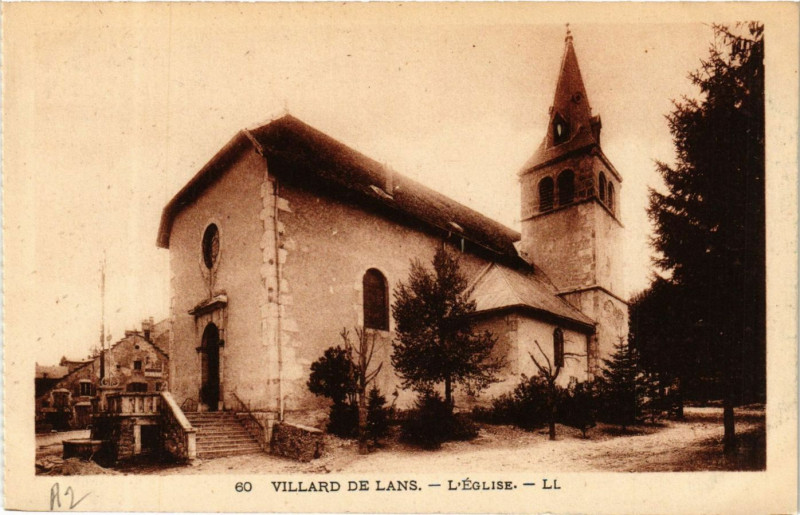 Carte postale ancienne Villard-de-Lans - L'Eglise à Villard-de-Lans