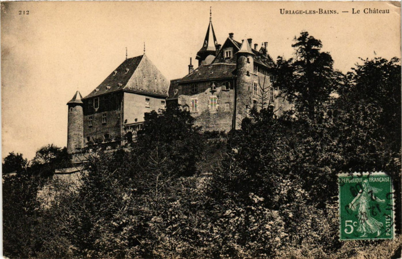 Carte postale ancienne Uriage-les-Bains - Le Chateau