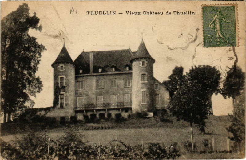 Carte postale ancienne Thuellin - Vux Chateau de Thuellin