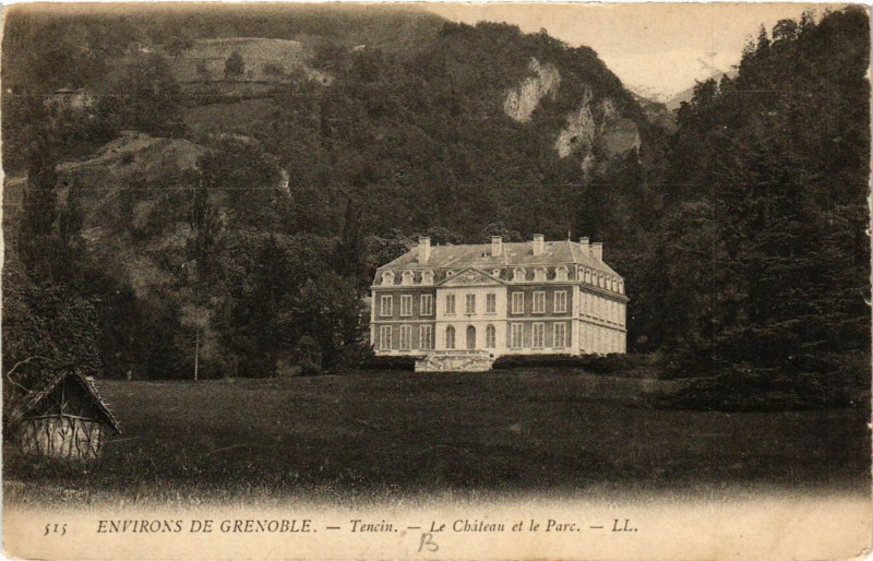 Carte postale ancienne Env. de Grenoble - Tencin - Le Chateau et le Parc à Grenoble