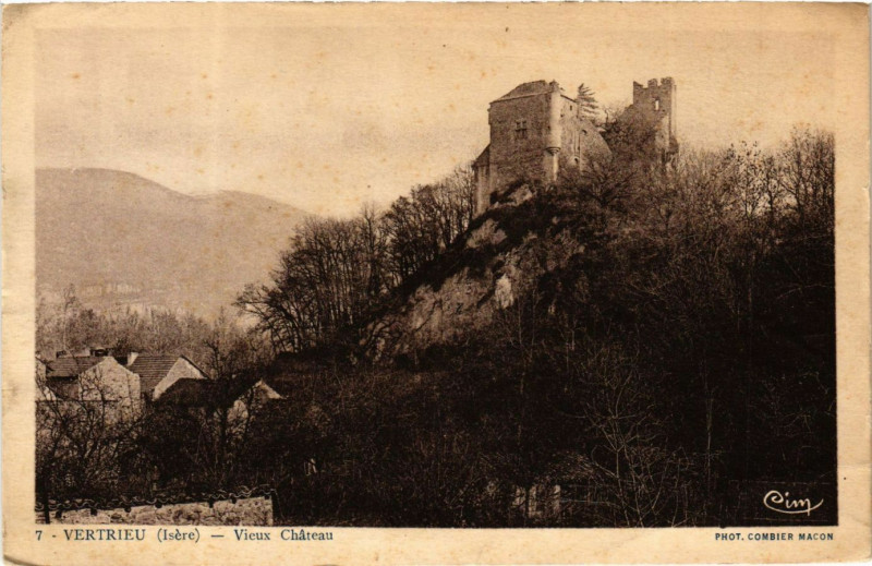 Carte postale ancienne Vertrieu - Vieux Chateau à Vertrieu