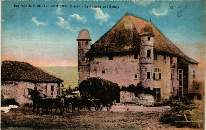 Carte postale ancienne Le Château de l'Epinay à Chassignieu