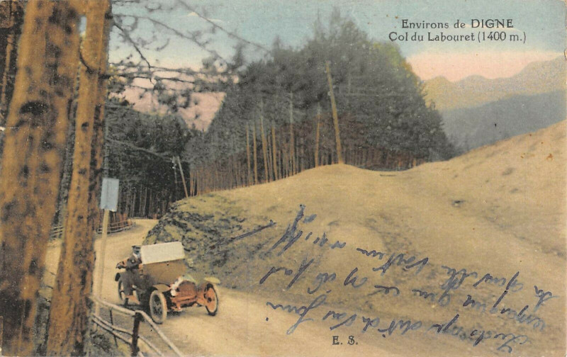 Carte postale ancienne Environs De Digne Le Col Du Labouret