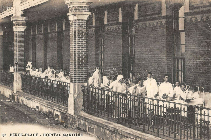 Carte postale ancienne Berck Plage Hopital Maritime à Berck