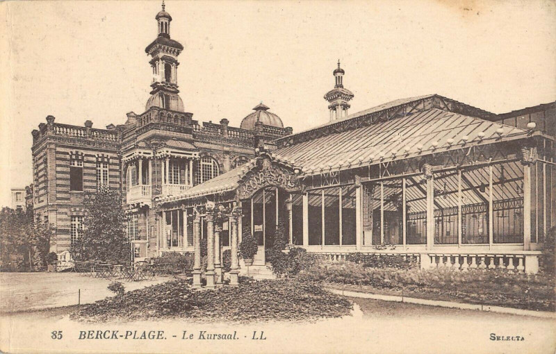 Carte postale ancienne Berck Plage Le Kursaal à Berck