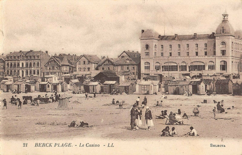 Carte postale ancienne Berck Plage Le Casino à Berck