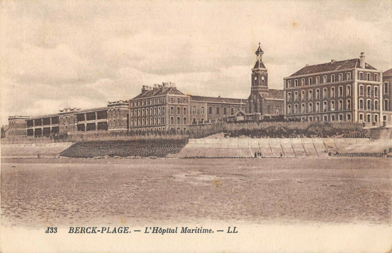 Carte postale ancienne Berck Plage L'Hopital Maritime à Berck