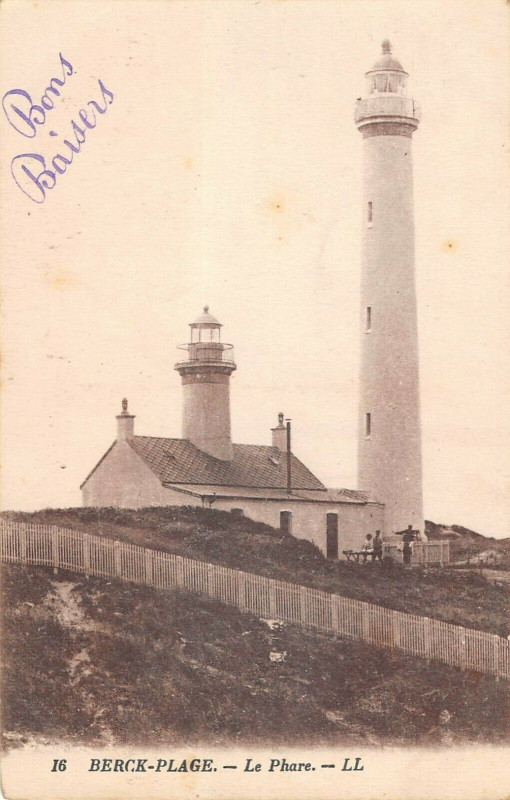 Carte postale ancienne Berck Plage Le Phare à Berck