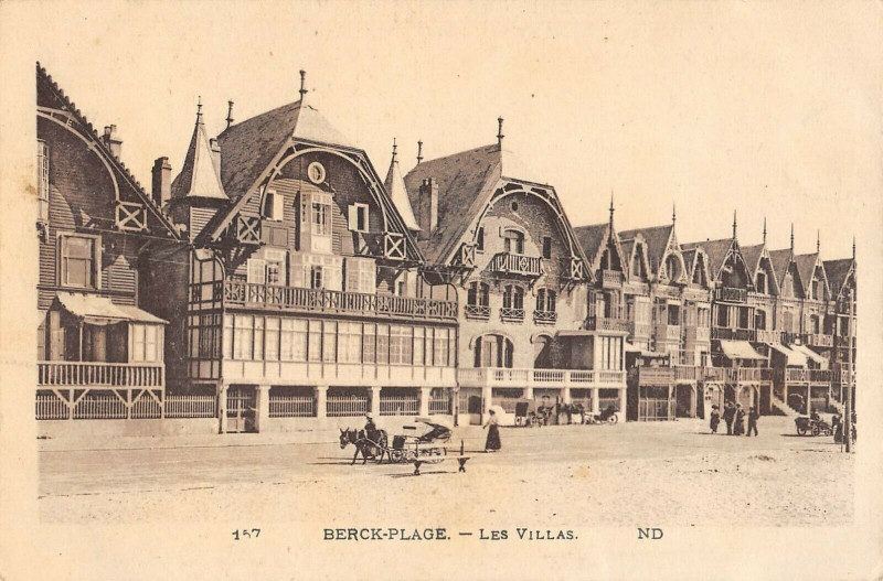Carte postale ancienne Berck Plage Les Villas à Berck