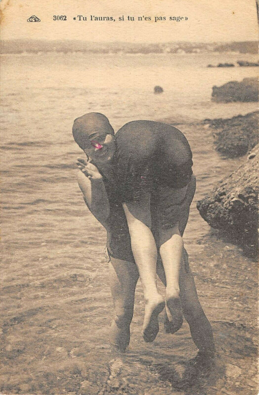 Carte postale ancienne Berck Plage Tu L'Auras Si Tu N'Es Pas Sage à Berck