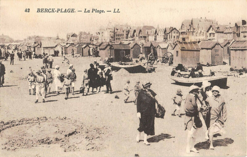 Carte postale ancienne Berck Plage La Plage à Berck