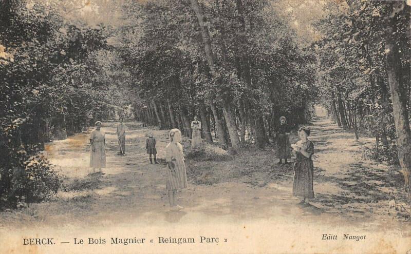 Carte postale ancienne Berck Le Bois Magnier Reingam Parc à Berck