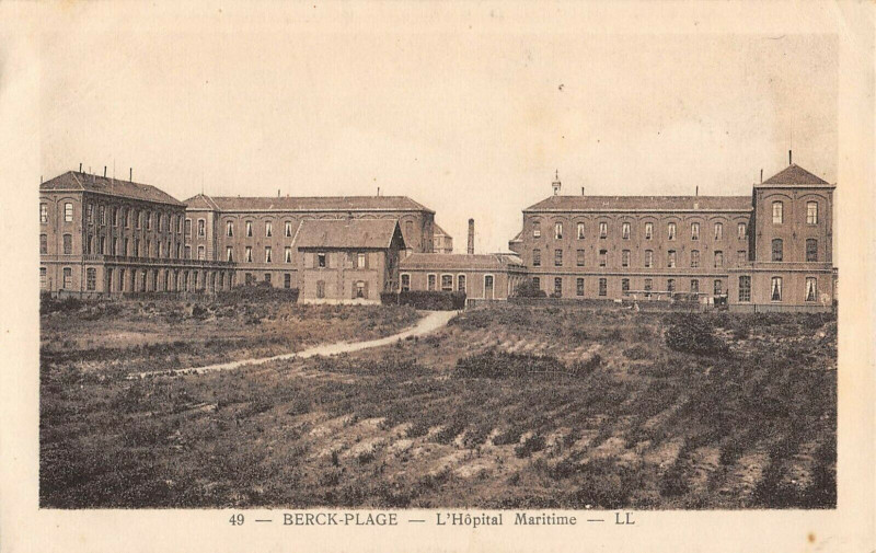 Carte postale ancienne Berck Plage L'Hopital Maritime à Berck