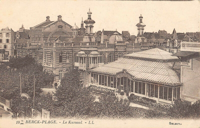 Carte postale ancienne Berck Plage Le Kursaal à Berck