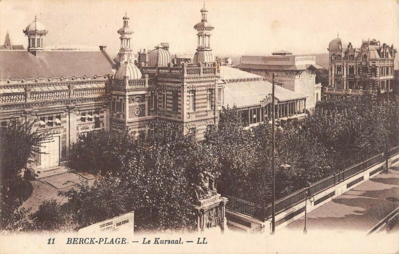 Carte postale ancienne Berck Plage Le Kursaal à Berck