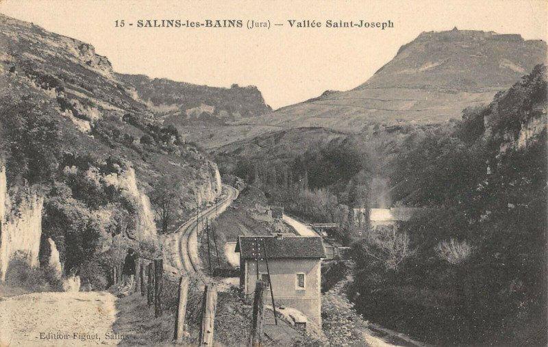 Carte postale ancienne Salins Les Bains Vallee Saint Joseph à Salins-les-Bains