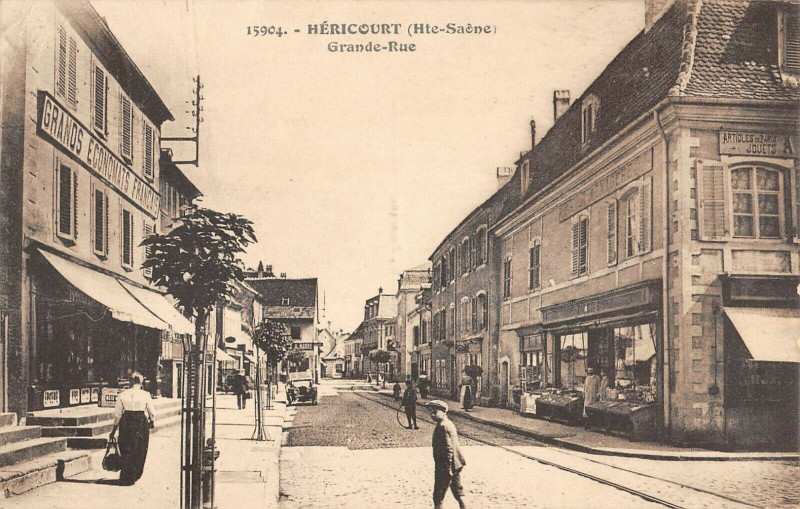 Carte postale ancienne Hericourt Grande Rue