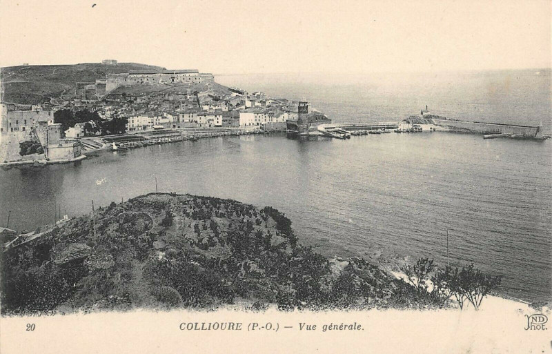 Carte postale ancienne Collioure Vue Generale à Collioure