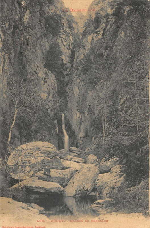 Carte postale ancienne Ceret Gorges De Baoussou