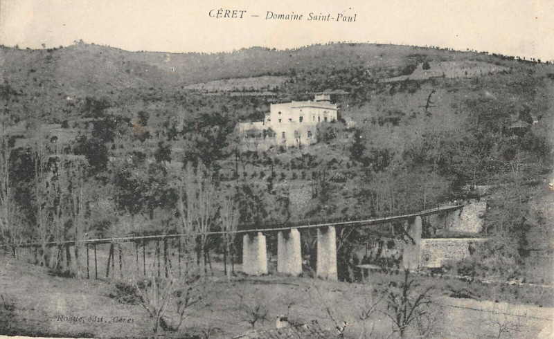 Carte postale ancienne Ceret Domaine Saint Paul