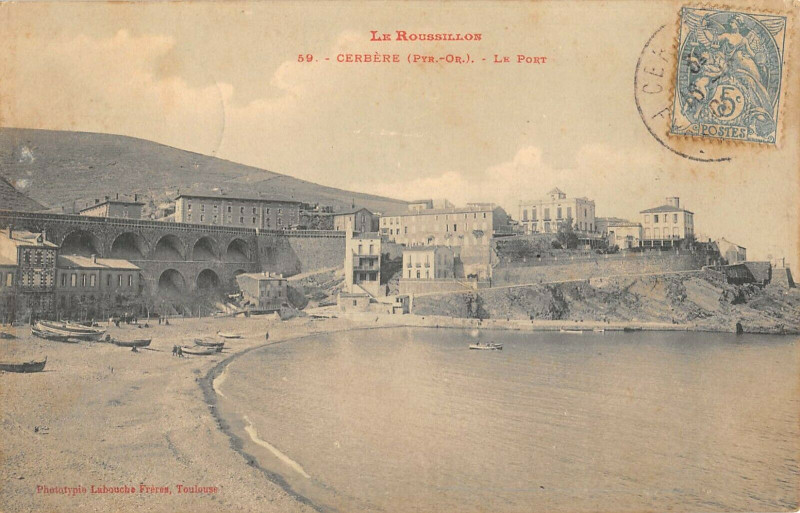 Carte postale ancienne Cerbere Le Port