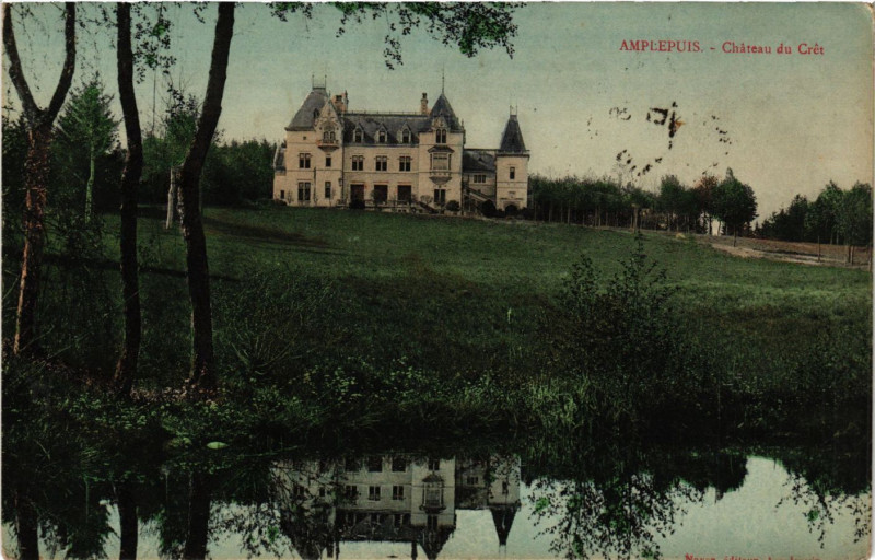 Carte postale ancienne Amplepuis - Chateau du Cret à Amplepuis