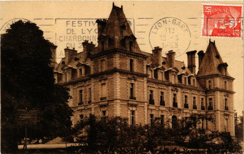 Carte postale ancienne Hospices Civils de Lyon - Aerium du Chateau des Halles à Lyon
