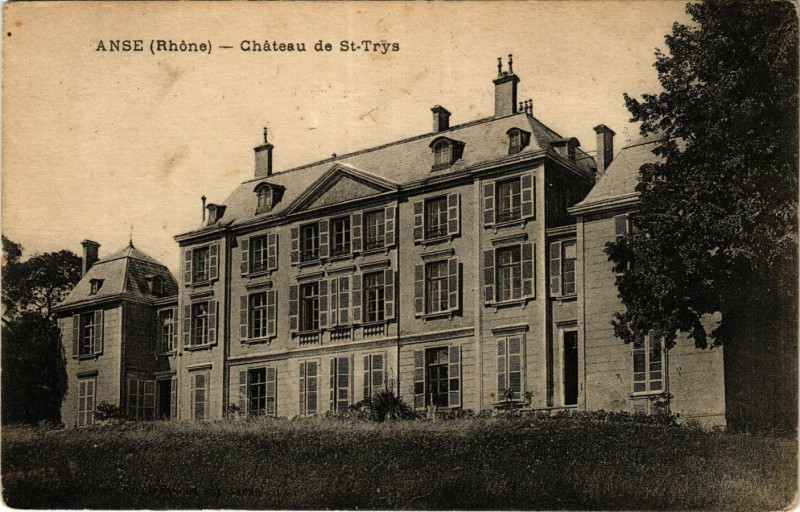 Carte postale ancienne Anse - Chateau de Saint-Trys à Anse