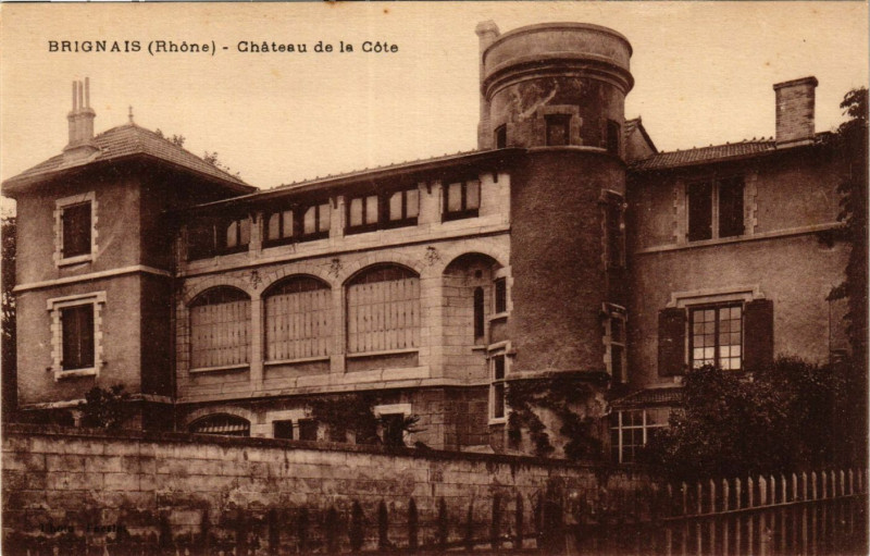 Carte postale ancienne Brignais - Chateau de la Cote à Brignais