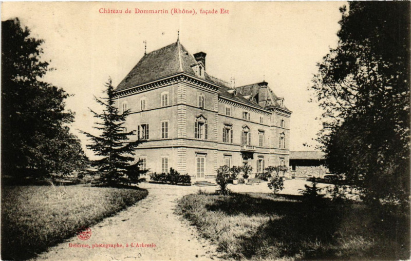 Carte postale ancienne Chateau de Dommartin à Dommartin