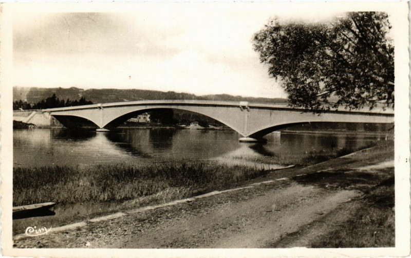 Carte postale ancienne Anse - Nouveau Pont sur la Saone à Anse