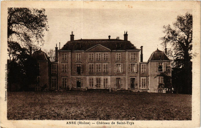 Carte postale ancienne Anse - Chateau de Saint-Trys à Anse
