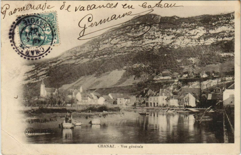 Carte postale ancienne Chanaz Vue Generale à Chanaz