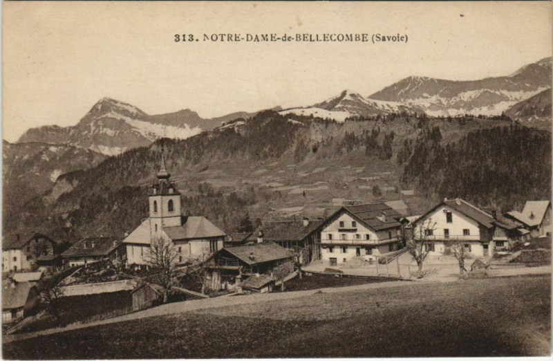 Carte postale ancienne Notre-Dame-de-Bellecombe Vue Generale à Notre-Dame-de-Bellecombe