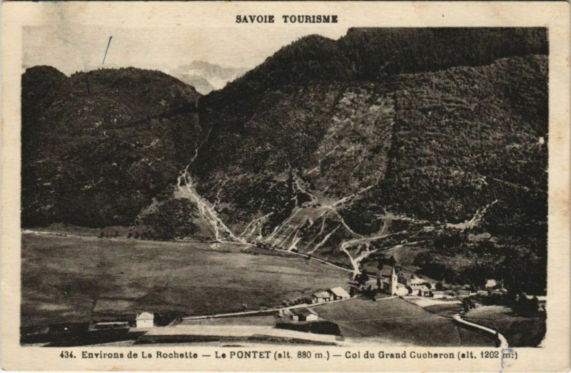 Carte postale ancienne Le Pontet Col du Grand Cucheron au Pontet