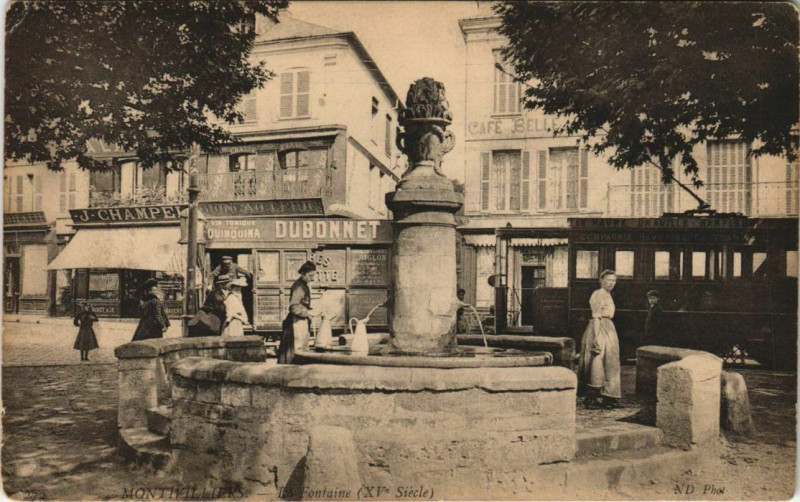 Carte postale ancienne Montivilliers La Fontaine