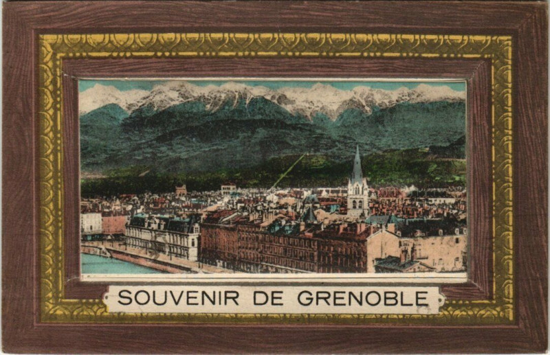 Carte postale ancienne Grenoble Souvenir de Grenoble à Grenoble