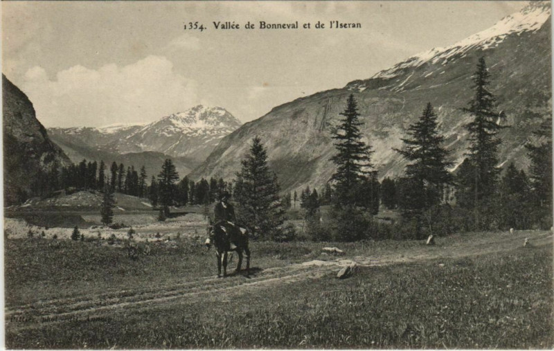 Carte postale ancienne Vallee de Bonneval et de l'Iseran