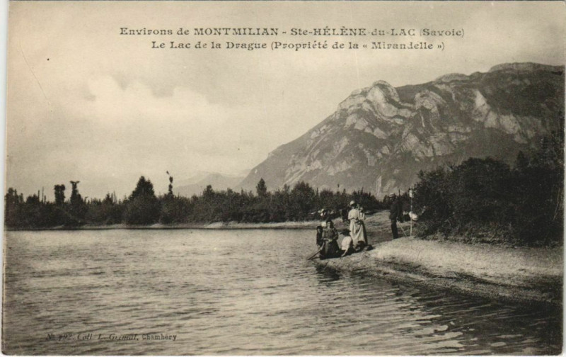 Carte postale ancienne Sainte-Helene-du-Lac Le Lac de la Drague
