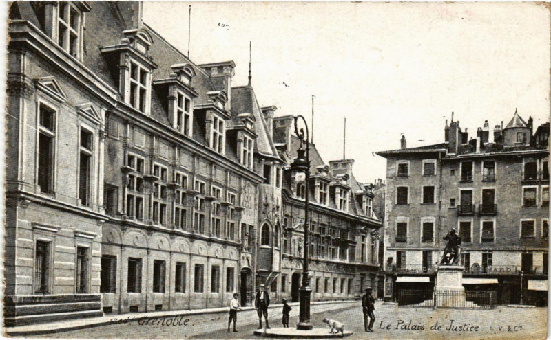 Carte postale ancienne Grenoble - Le Palais de Justice à Grenoble