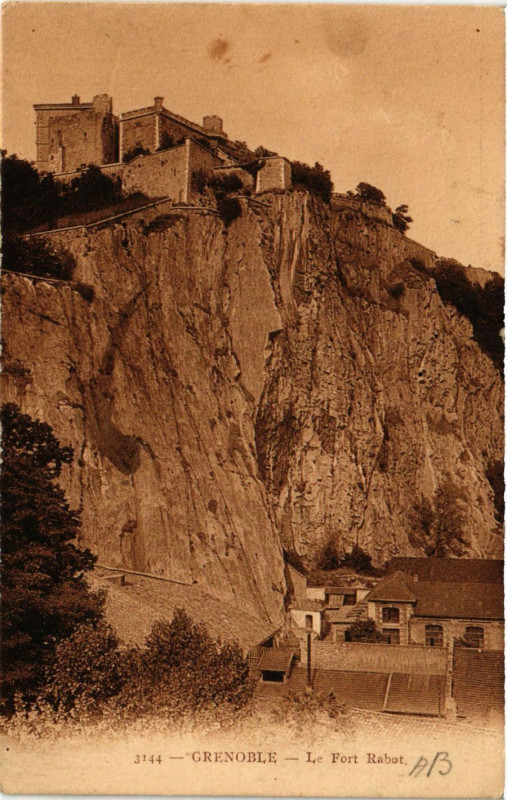 Carte postale ancienne Grenoble - Le Fort Rabat à Grenoble
