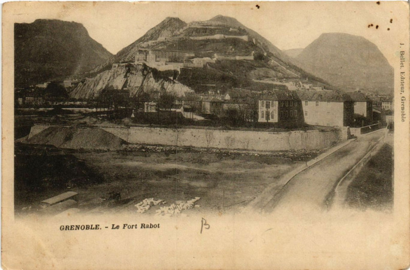 Carte postale ancienne Grenoble - Le Port Rabot à Grenoble