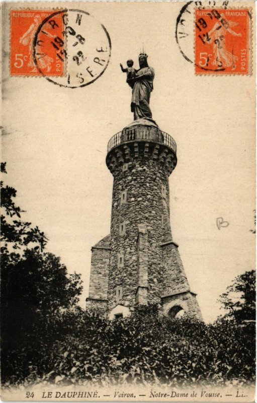 Carte postale ancienne Le Dauphiné - Voiron - N.-D. de Vouise à Voiron