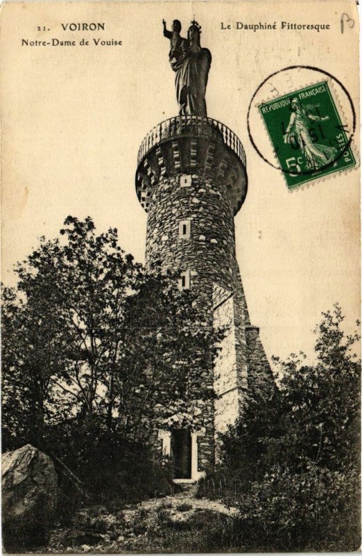 Carte postale ancienne Voiron - N.-D. de Vouise - Le Dauphiné Pitt à Voiron