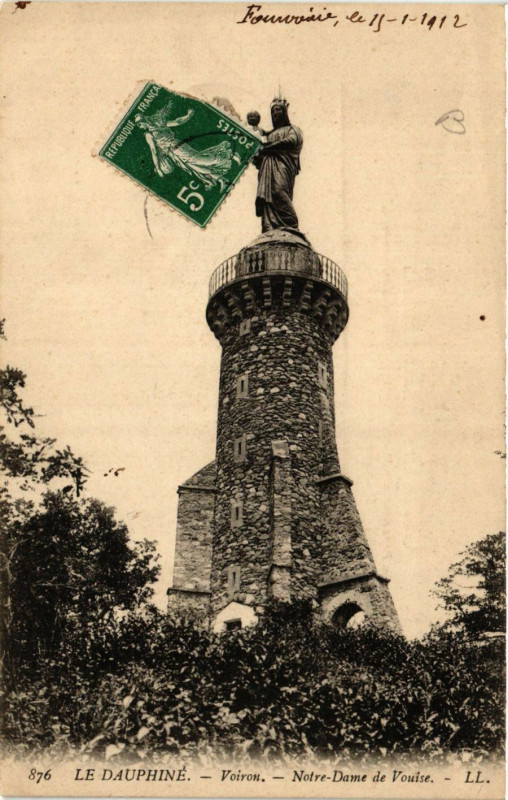 Carte postale ancienne Le Dauphiné - Voiron - N.-D. de Vouise à Voiron