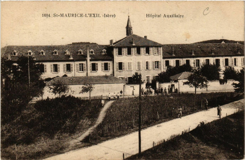 Carte postale ancienne Saint-Maurice-L'Exil - Hopital Auxiliaire à Saint-Maurice-l'Exil