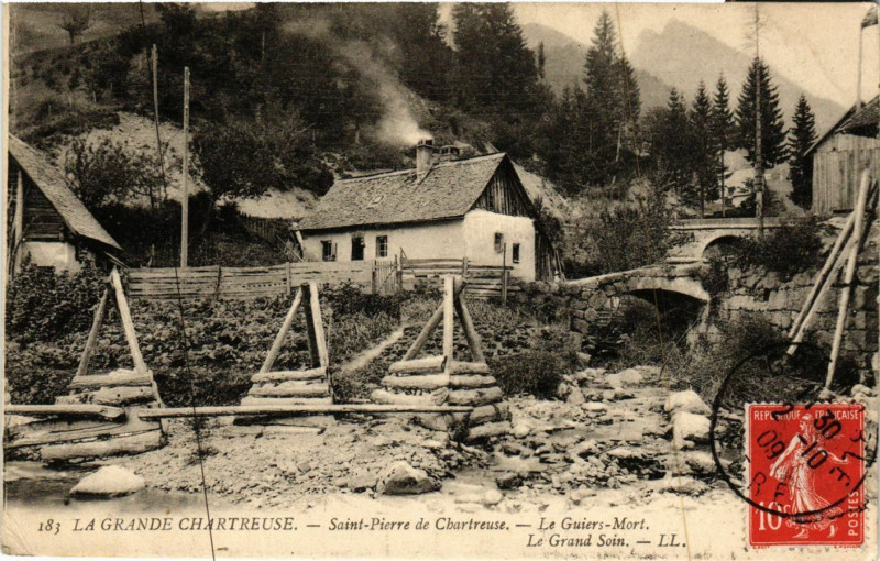 Carte postale ancienne La Grande Chartreuse - Saint-Pierre-de-Chartreuse - Le Guiers-Mort à Saint-Pierre-de-Chartreuse