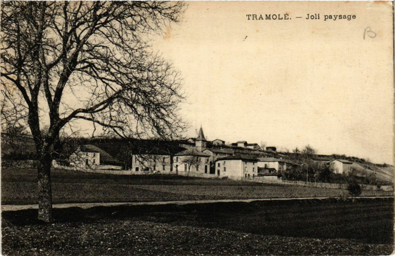 Carte postale ancienne Tramole - Joli paysage à Tramolé