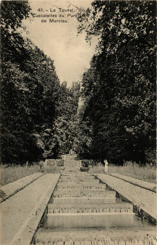 Carte postale ancienne Cascatelles du Parc de Marcieu au Touvet