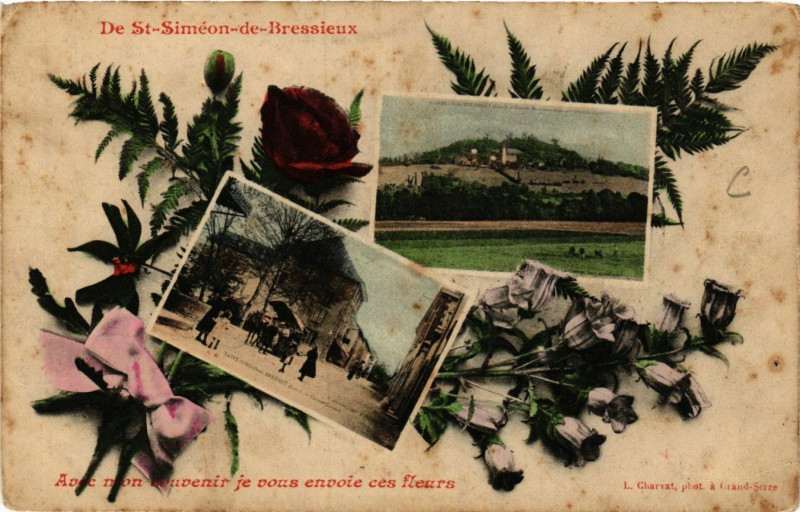 Carte postale ancienne De Saint-Simeon-de-Bressieux à Saint-Siméon-de-Bressieux